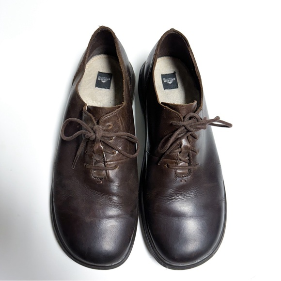 Dr. Martens Lorrie 3 Dark Brown Leather Lace Up Mary Jane - Picture 5 of 7